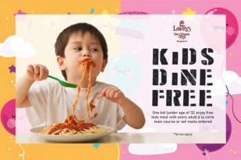 Lawrys-The-Prime-Rib-Kids-Dine-Free-Promo-at-Orchard-Road-350x233 Now till 31 Mar 2020: Lawry's The Prime Rib Kids Dine Free Promo at Orchard Road