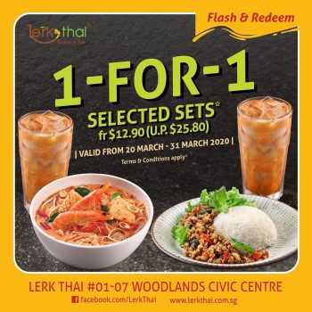 Lerk-Thai-1-For-1-Selected-Sets-Promo-350x350 20-31 Mar 2020: Lerk Thai 1-For-1 Selected Sets Promo