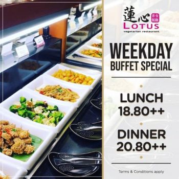 Lotus-Kitchen-Weekdays-Buffet-Special-Promotion-350x350 9 Mar-30 Apr 2020: Lotus Kitchen Weekdays Buffet Special Promotion