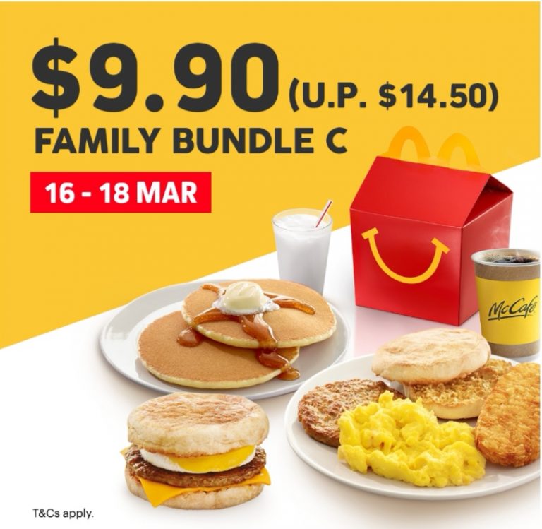 1618 Mar 2020 McDonald's Family Bundle Set Promotion SG