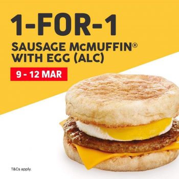 McDonald’s-1-for-1-Sausage-McMuffin-with-Egg-Promotion-350x350 9-12 Mar 2020: McDonald’s 1 for 1 Sausage McMuffin with Egg Promotion