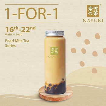 Nayuki-1-For-1-Pearl-Milk-Tea-Promo-350x350 16-22 Mar 2020: Nayuki 1-For-1 Pearl Milk Tea Promo