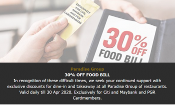 Paradise-Group-of-Restaurants-Food-Bill-Promotion-350x211 3 Mar-30 Apr 2020: Paradise Group of Restaurants Food Bill Promotion