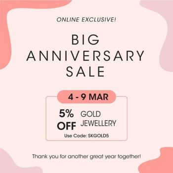 SK-Jewellery-Big-Anniversary-Sale-350x350 4-9 Mar 2020: SK Jewellery Big Anniversary Sale