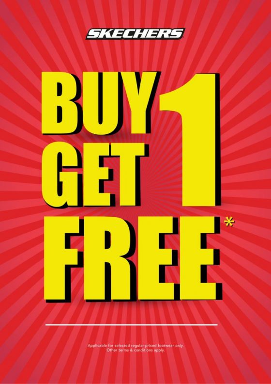 Now till 5 Apr 2020: SKECHERS Buy 1 Get 1 FREE Promotion - SG ...