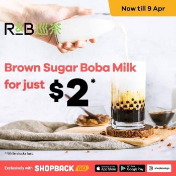ShopBack-GO-and-R-and-B-Tea-2-Promotion-350x350 9 Mar-9 Apr 2020: ShopBack GO and R and B Tea $2 Promotion
