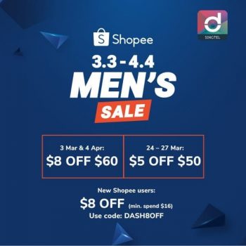 Shopee-Super-Men-Sale-with-Singtel-Dash-350x350 3 Mar-4 Apr 2020: Shopee Super Men Sale with Singtel Dash