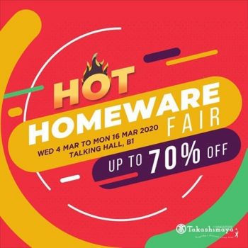 Takashimaya-Hot-Homeware-Fair-350x350 4-16 Mar 2020: Takashimaya Hot Homeware Fair