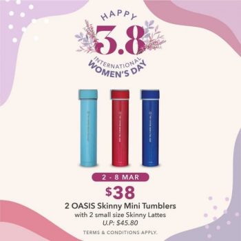 The-Coffee-Bean-and-Tea-Leaf-OASIS-Skinny-Mini-Tumblers-Promotion-350x350 3-8 Mar 2020: The Coffee Bean and Tea Leaf OASIS Skinny Mini Tumblers Promotion