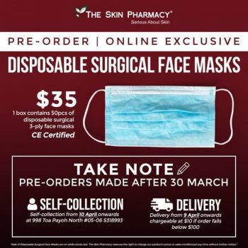 The-Skin-Pharmacy-Disposable-Surgical-Face-Masks-Promo-1-350x350 31 Mar 2020 Onward: The Skin Pharmacy Disposable Surgical Face Masks Promo