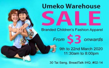 Umeko-Warehouse-Sale-350x219 9-22 Mar 2020: Umeko Warehouse Sale at Tai Seng