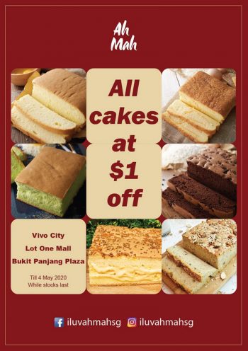 Ah-Mah-Homemade-Cake-1-off-Promotion-350x496 Now till 4 May 2020: Ah Mah Homemade Cake 1$ off Promotion