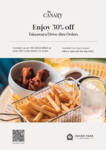 Bar-Canary-30-off-Promotion-350x495 Now till 31 May 2020: Bar Canary 30% off Promotion