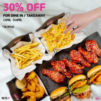 Burger-30-off-Promotion-350x350 3-24 Apr 2020: Burger+ 30% off Promotion