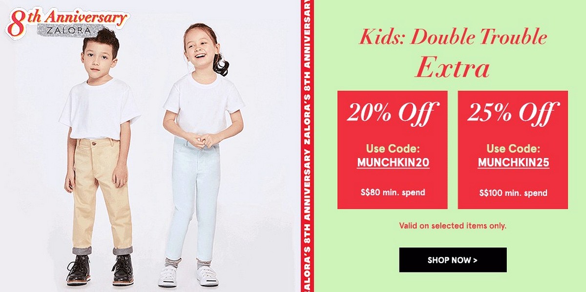 Now till 5 May 2020: ZALORA 8th Birthday Sale Promo Code! Up to 80