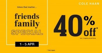 Cole-Haan-Friends-and-Family-Special-Sale-350x184 1-5 Apr 2020: Cole Haan Friends and Family Special Sale