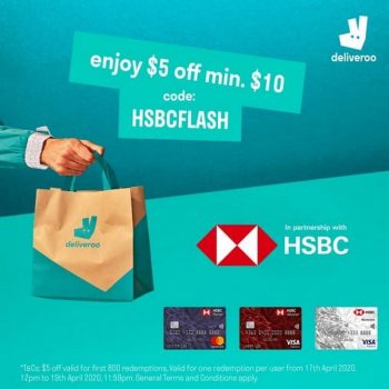 Deliveroo-HSBC-Cardholders-Promo-350x350 Now till 19 Apr 2020: Deliveroo HSBC Cardholders Promo