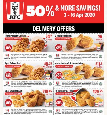 KFC-50-More-Saving-Promo-350x377 3-16 Apr 2020: KFC 50% & More Saving Promo