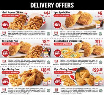 KFC-Takeaway-Delivery-1-for-1-Promotions-350x319 Now till 26 Apr 2020: KFC Takeaway & Delivery 1-for-1 Promotions