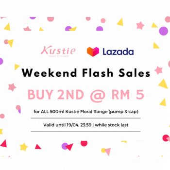 Kustie-Weekend-Flash-Sale-at-Lazada-350x350 Now till 19 Apr 2020: Kustie Weekend Flash Sale at Lazada