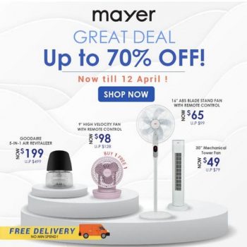 Mayer-Great-Deal-Promotion-350x350 Now till 12 Apr 2020: Mayer Great Deal Sale