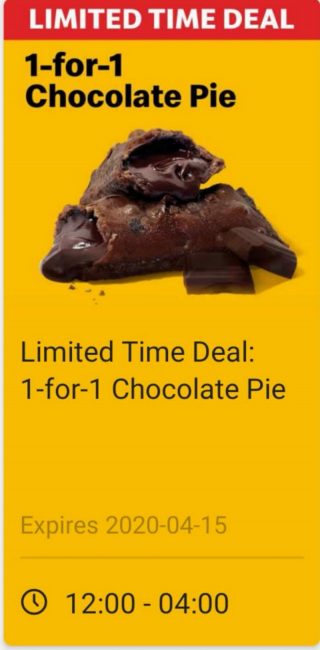 McDonald’s-1-for-1-Chocolate-Pie-Promo-320x650 Now till 15 Apr 2020: McDonald’s 1-for-1 Chocolate Pie Promo