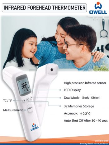Owell-Infrared-Forehead-Thermometer-Promo-350x467 4 Apr 2020 Onward: Owell Infrared Forehead Thermometer Promo