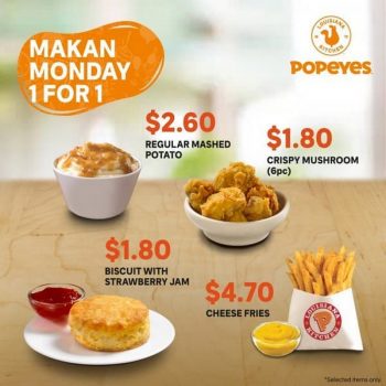 Popeyes-1-for-1-Promotion-350x350 4 Apr 2020 Onward: Popeyes 1 for 1 Promotion