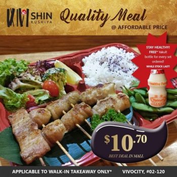 Shin-Kushiya-Quality-Meal-Promotion-at-VivoCity-350x350 27 Apr 2020 Onward: Shin Kushiya Quality Meal Promotion at VivoCity