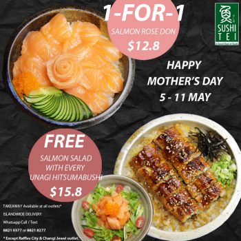 Sushi-Tei-1-for-1-Promotion-350x350 5-11 May 2020: Sushi Tei 1 for 1 Promotion