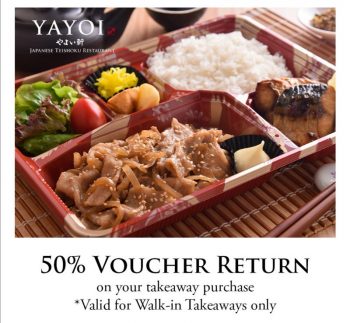 YAYOI-50-Return-Voucher-Takeaway-Promotion-350x323 6-19 Apr 2020: YAYOI 50% Return Voucher Takeaway Promotion