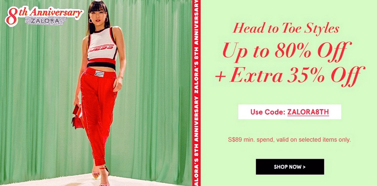 Zalora-Birthday-Sale-SIngapore-Clearance-Warehouse-Discounts-Ladies Now till 5 May 2020: ZALORA 8th Birthday Sale Promo Code! Up to 80% off+Extra Birthday Anniversary Offers!