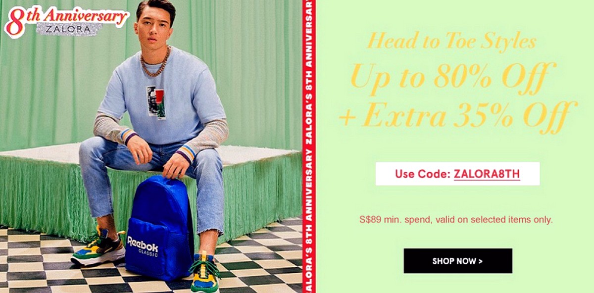 Zalora-Birthday-Sale-SIngapore-Clearance-Warehouse-Discounts-Mens Now till 5 May 2020: ZALORA 8th Birthday Sale Promo Code! Up to 80% off+Extra Birthday Anniversary Offers!