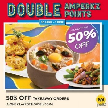 A-One-Claypot-House-AMperkz-Promotion-at-Tampines-1-350x350 Now till 1 June 2020: A-One Claypot House AMperkz Promotion at Tampines 1