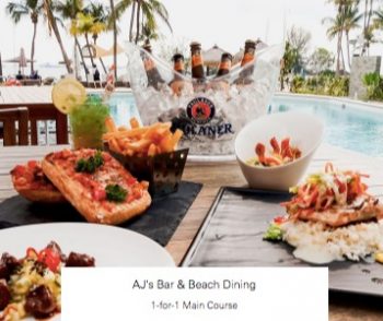 AJs-Bar-Beach-Dining-Promotion-with-HSBC--350x294 29 May-30 Dec 2020: AJ's Bar & Beach Dining Main Course Promotion with HSBC