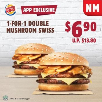 Burger-King-1-For-1-Double-Mushroom-Swiss-Promotion-350x350 22 May 2020 Onward: Burger King 1 For 1 Double Mushroom Swiss Promotion
