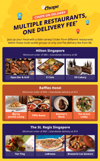 Chope-Multiple-Restaurants-One-Delivery-Fee-Promotion-350x562 14 May 2020 Onward: Chope Multiple Restaurants One Delivery Fee Promotion