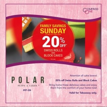 Compass-One-Family-Saving-Sunday-Promotion-350x349 26 May 2020 Onward: Polar Puffs & Cakes Family Saving Sunday Promotion at Compass One
