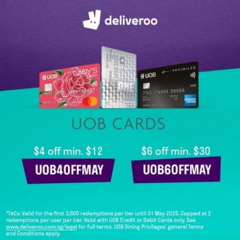 Deliveroo-Promotion-UOB-Cards-350x350 13-31 May 2020: Deliveroo Promotion UOB Cards
