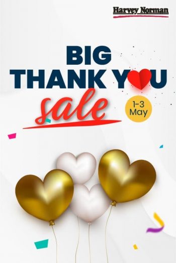 Harvey-Norman-Big-Thank-You-Sale-350x524 1-3 May 2020: Harvey Norman Big Thank You Sale