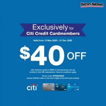 Harvey-Norman-Citi-Credit-Cardmembers-Promotion-350x350 13 May-30 Dec 2020: Harvey Norman Citi Credit Cardmembers Promotion