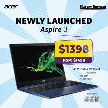 Harvey-Norman-Newly-Launched-Aspire-3-Promotion-350x350 18 May 2020 Onward: Acer Newly Launched Aspire 3 Promotion at Harvey Norman