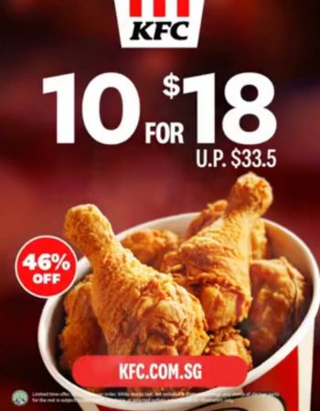 KFC-10-for-18-Promo-350x450 27 May 2020 Onward: KFC 10 for $18 Promo
