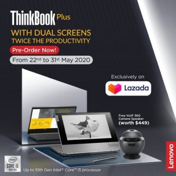 Lenovo-VoIP-360-Camera-Speaker-Promotion-350x350 22-31 May 2020: Lenovo ThinkBook Plus Promotion On Lazada