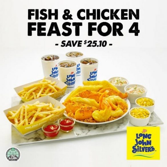 6 May 2020 Onward: Long John Silver's Fish & Chicken Feast for 4 Promo ...