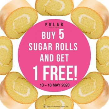 Polar-Puffs-Cakes-Buy-5-Sugar-Rolls-and-Get-1-Free-Promotion-350x350 13-18 May 2020: Polar Puffs & Cakes Buy 5 Sugar Rolls and Get 1 Free Promotion