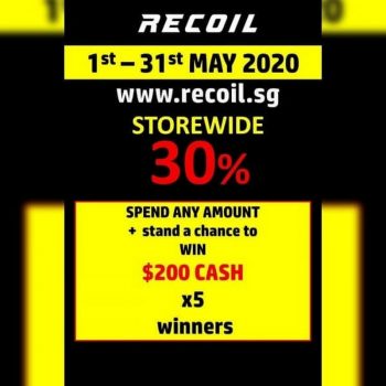 Recoil-30-off-Promotion-1-350x350 Now till 31 May 2020: Recoil 30% off Promotion