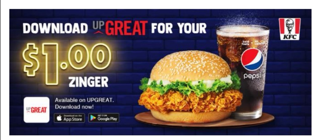 Screenshot_20200511_213738 Now till 8 Jun 2020: Singapore KFC Special Promo! Zinger Burger + Pepsi Combo for $1 only!