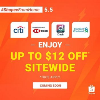 Shopee-5.5-Flash-Sale-with-Citi-HSBC-Standard-Chartered-Credit-Card-and-Singtel-Dash-350x350 5 May 2020: Shopee 5.5 Flash Sale with Citi, HSBC, Standard Chartered Credit Card and Singtel Dash