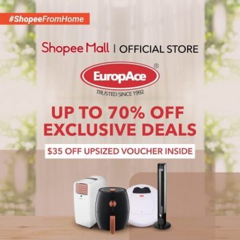 Shopee-EuropAce-Promotion-350x350 20 May 2020 Onward: EuropAce Robot Vacuum Promotion at Shopee